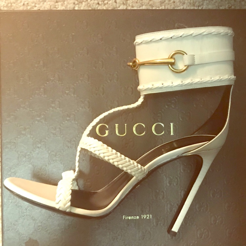 Sexy White Gucci Heels!